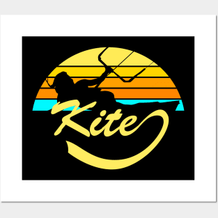 Kite Kitesurfing Kiteboarding Posters and Art